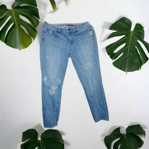J Crew Women's Distressed Jeans, Size 29, Stretch, Light Blue, Cute & Trendy!